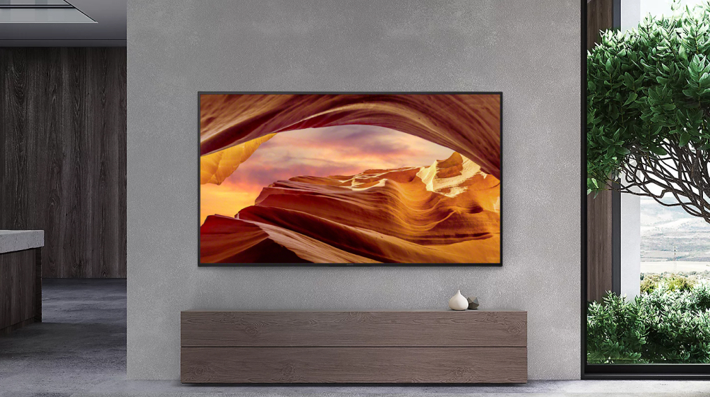 Google Tivi Sony KD-75X77L 4K 75 inch có thiết kế trang trọng, hiện đại